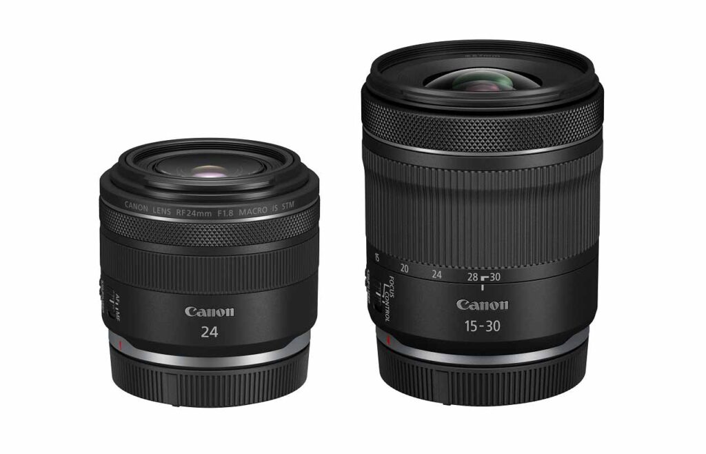 Canon RF 24mm f1.8 Macro and RF 15-30mm f4.5-6.3 IS STM