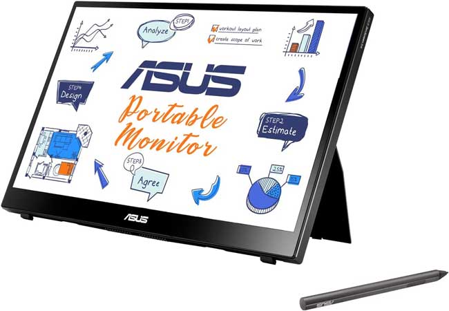 ASUS ZenScreen Ink MB14AHD portable extra screen for laptop