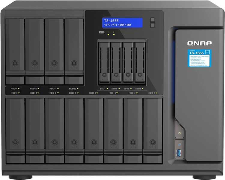 QNAP TS-1655 Hybrid storage solution