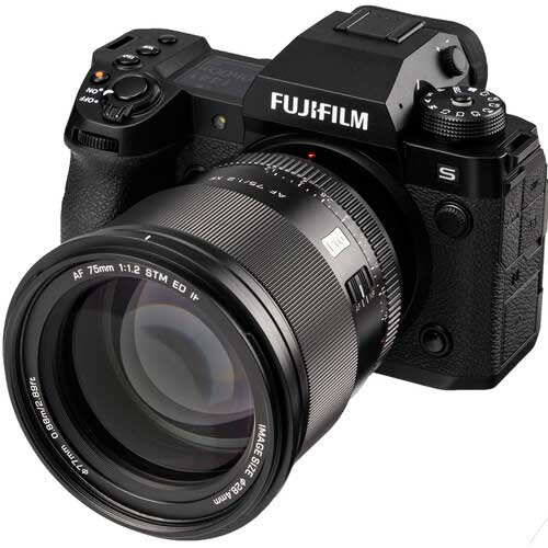 Viltrox 75mm f1.2 lens Fujifilm X