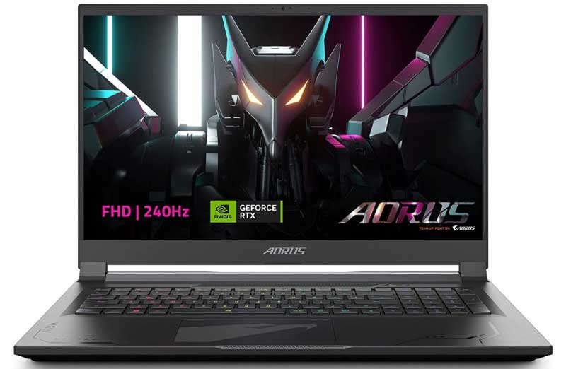 Gigabyte Aorus 17X laptop with 240Hz refresh rate and RTX 4090