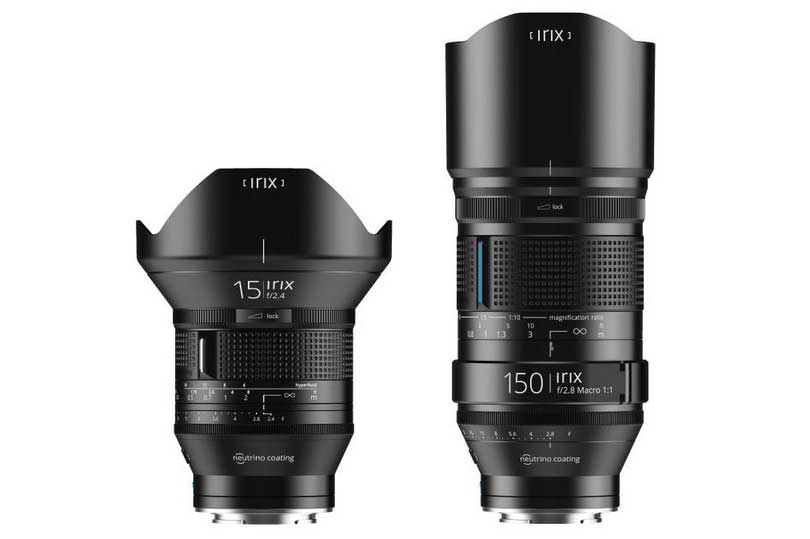 Irix 15mm f2.4 and 150mm f2.8 Macro lenses for Sony E