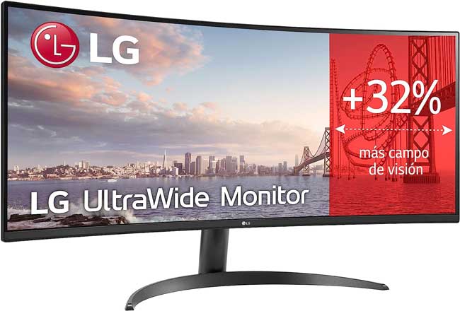 34-inch computer monitor curved LG 34WR50QC