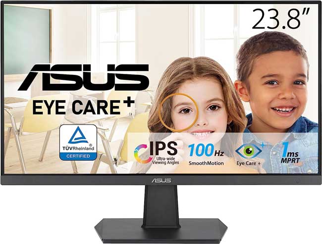 Asus VA24EHF FreeSync Eye Care Gaming Monitor with 100Hz