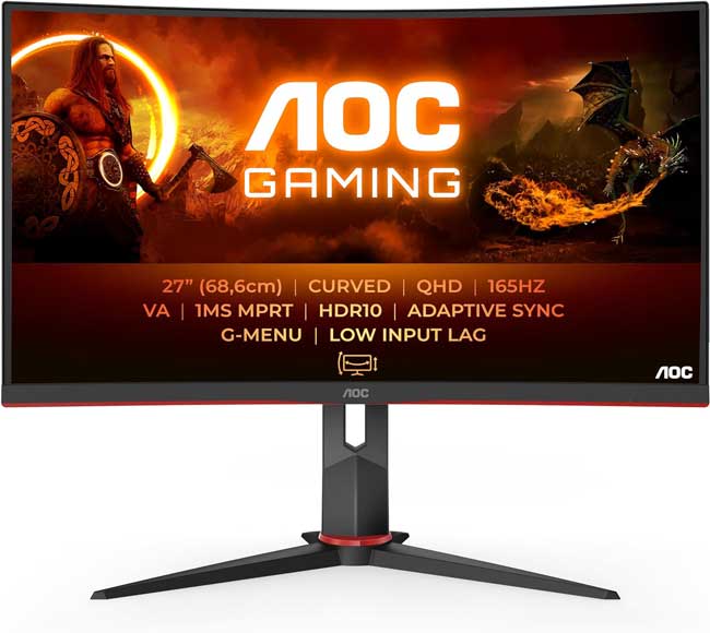 AOC CQ27G2S 27-inch 165 Hz gaming monitor