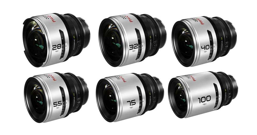 DZOFilm PAVO 2X series of Anamorphic Prime Lenses