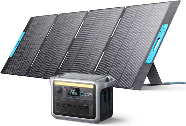 Small solar generator for house and outdoor Solix C1000