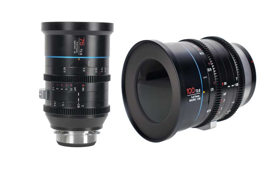 Full-frame macro cine lenses Sirui Jupiter 75mm T2.8 and 100mm T2.8