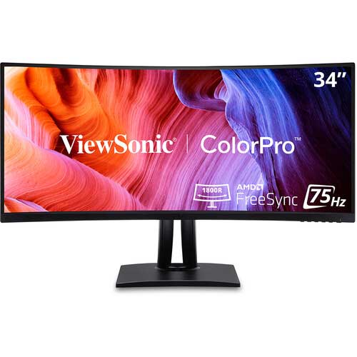 Best 34-inch monitor with USB C ViewSonic VP3456a