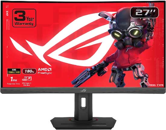 Asus ROG Strix XG27WCS best HDR 1440p gaming monitor