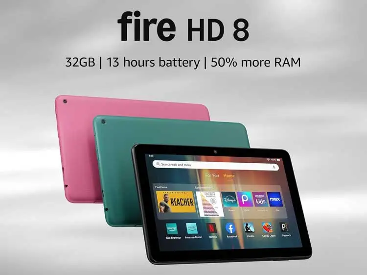 Fire HD 8 32GB tablet with alexa