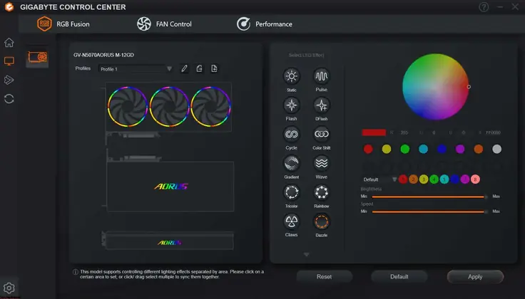 Gigabyte Control Center