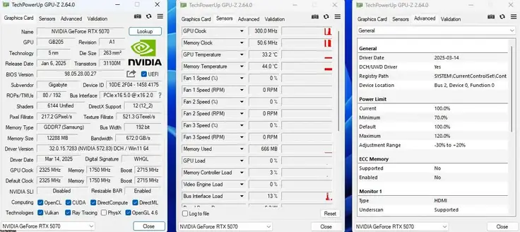 AORUS GeForce RTX 5070 MASTER review test