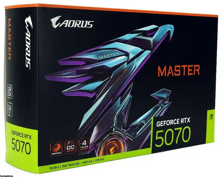 Gigabyte AORUS GeForce RTX 5070 MASTER Review: unboxing