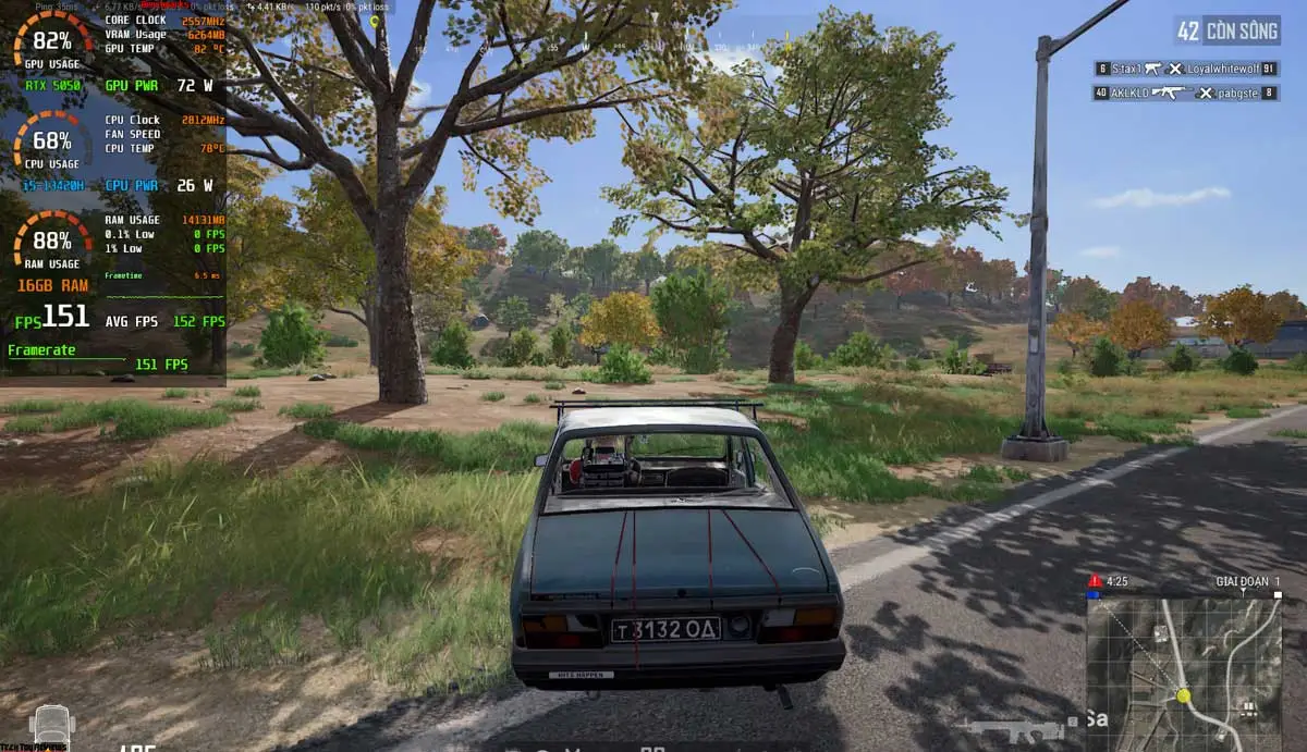Gigabyte Gaming A16 Review: How Good Is the RTX 5050? pubg gameplay